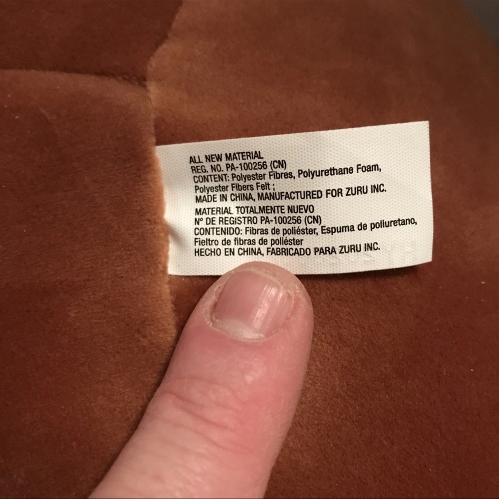 Cute Brown Bear Plush with Chocolate Design - Picture 6 of 11
